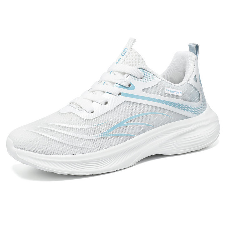 Women’s breathable lightweight running shoe with cushioning wave EVA sole and seamless mesh upper Mune Fashion