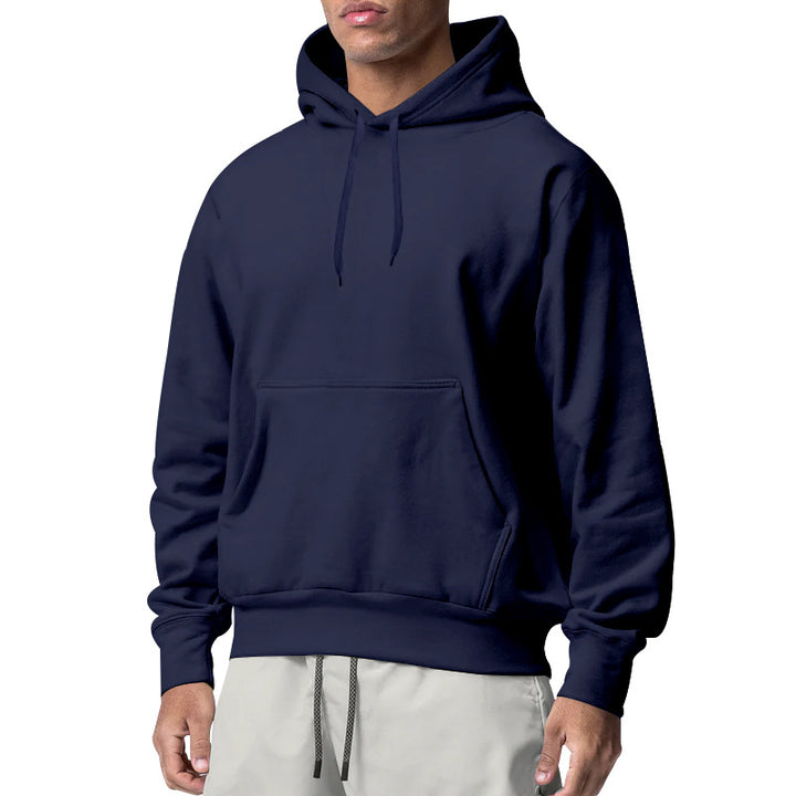 Men's hoodie with kangaroo pocket, relaxed fit and ribbed cuffs Mune Fashion