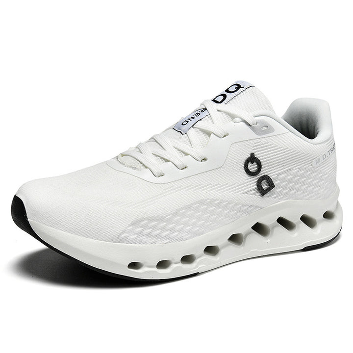 Men's trail-inspired comfort sneaker with ventilated hollow chamber cushioning and seamless knit upper Mune Fashion