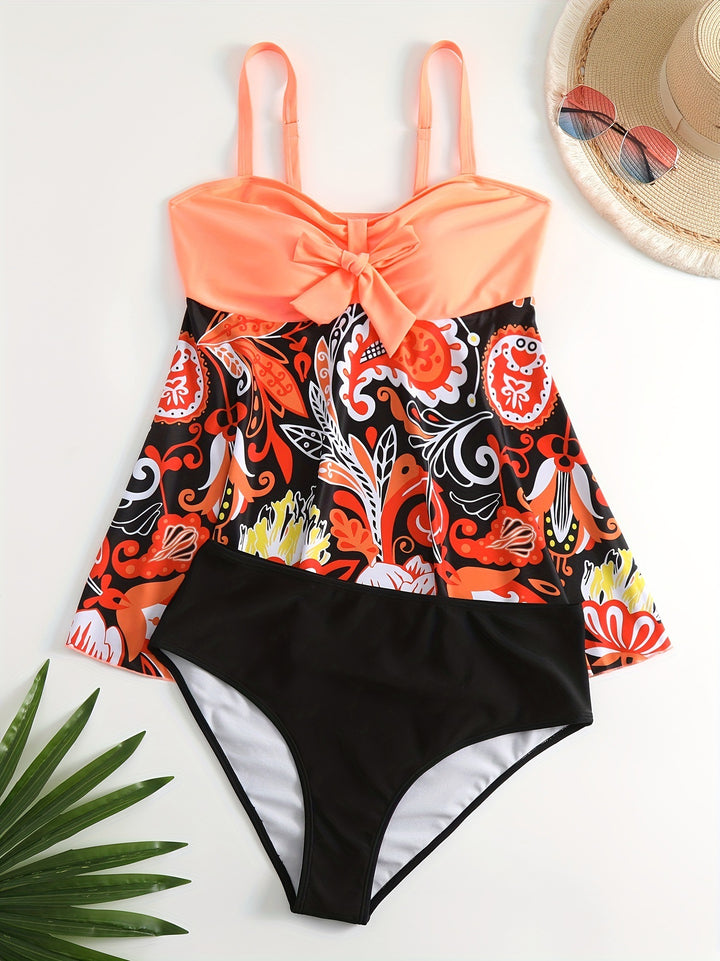 Women's Tankini Set with playful print and stylish details Mune Fashion