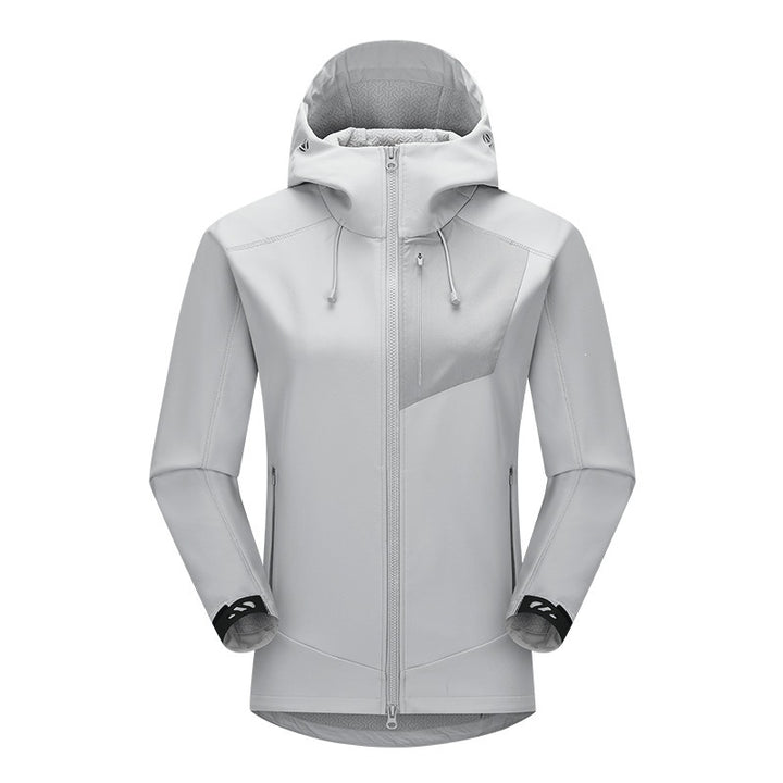 Unisex Softshell Outdoor Jacket with Hood, windproof and elastic Mune Fashion