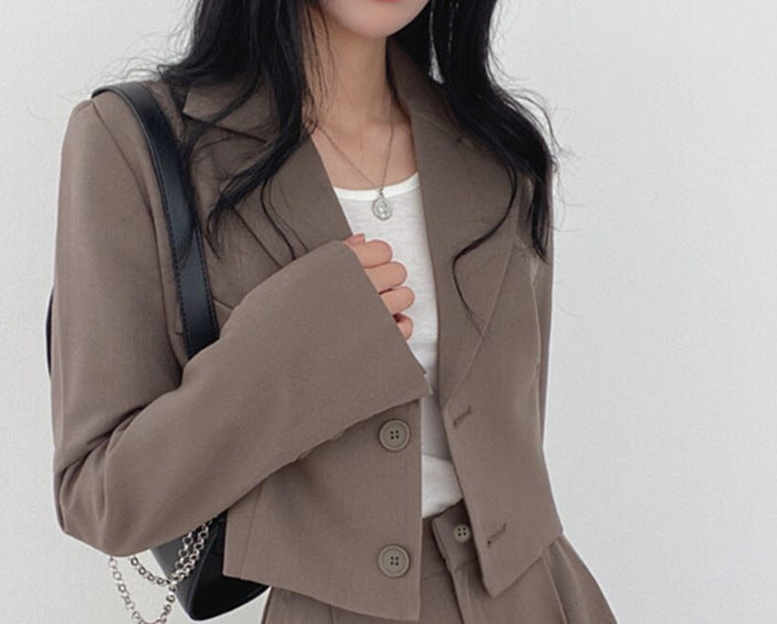 Women Trendy Short Blazer Mune Fashion