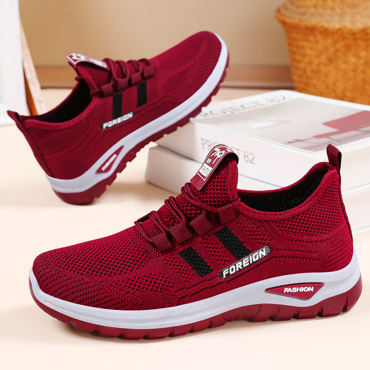 Men's breathable lightweight sports shoes with knitted upper material and cushioned sole Mune Fashion