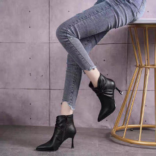 Women Elegant Ankle Boots with Bow Detail Mune Fashion