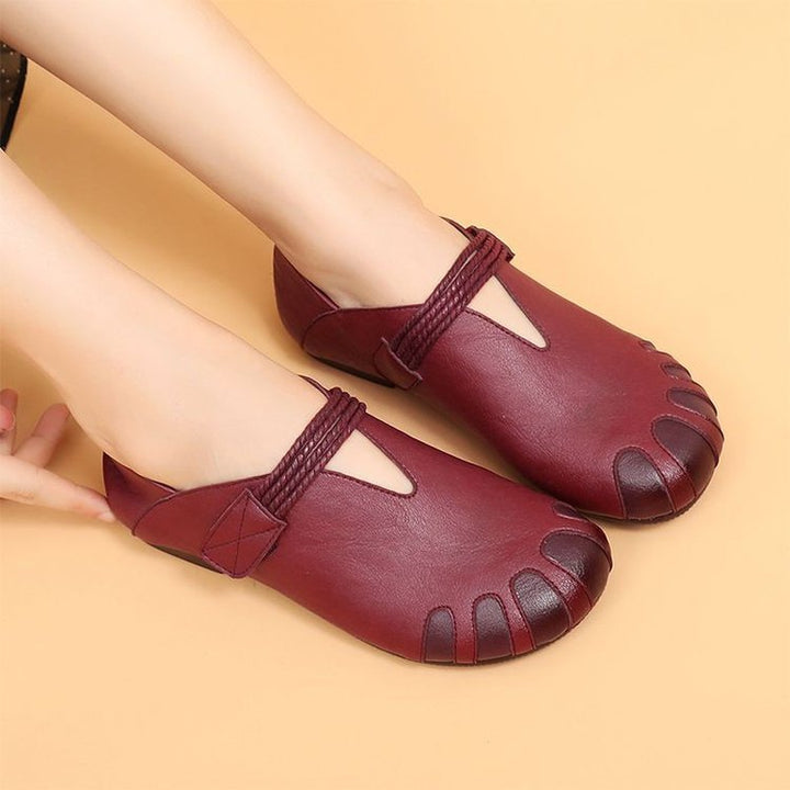 Women Orthopedic Leather Shoes Mune Fashion