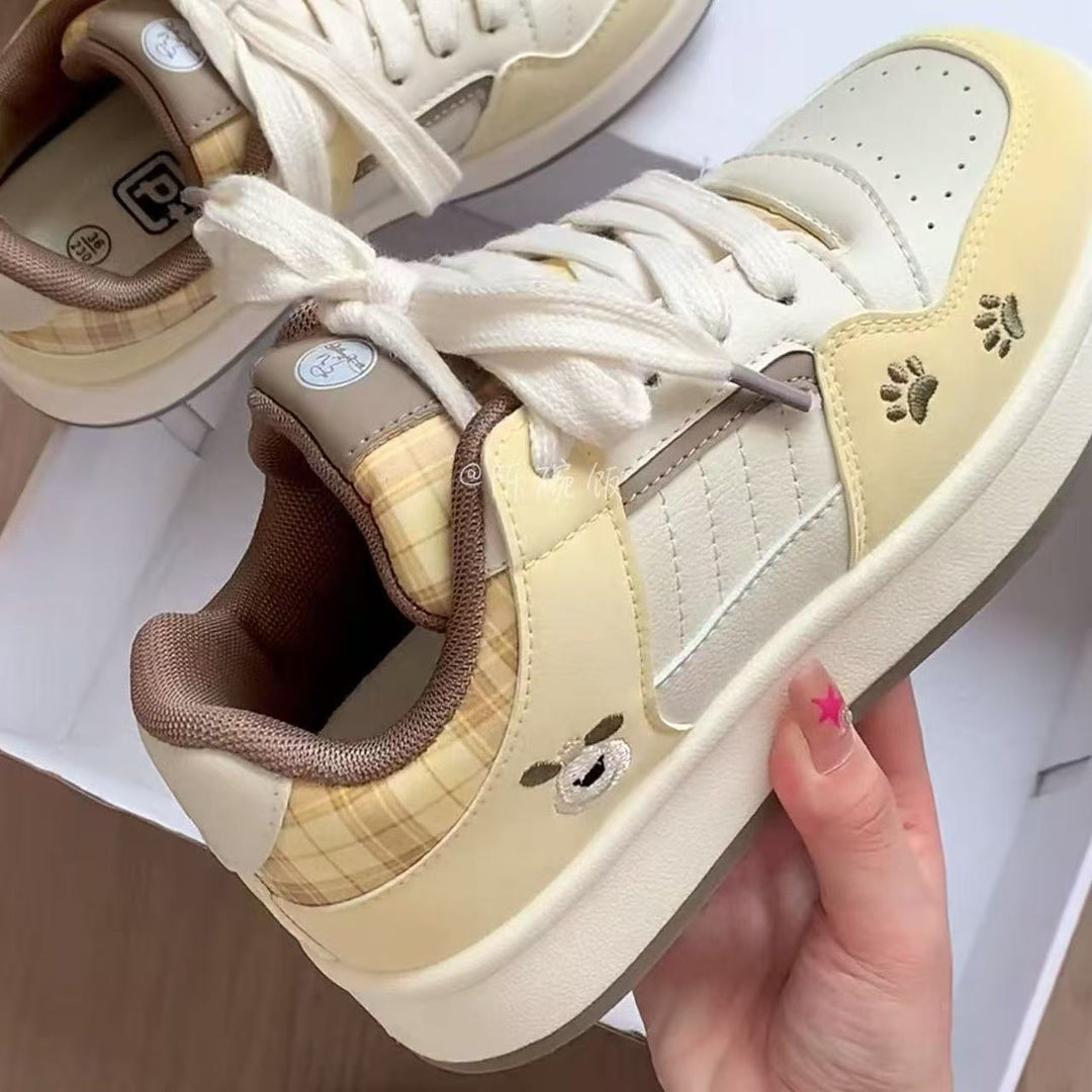 Women's casual sneakers with checkered application and soft cushioning Mune Fashion
