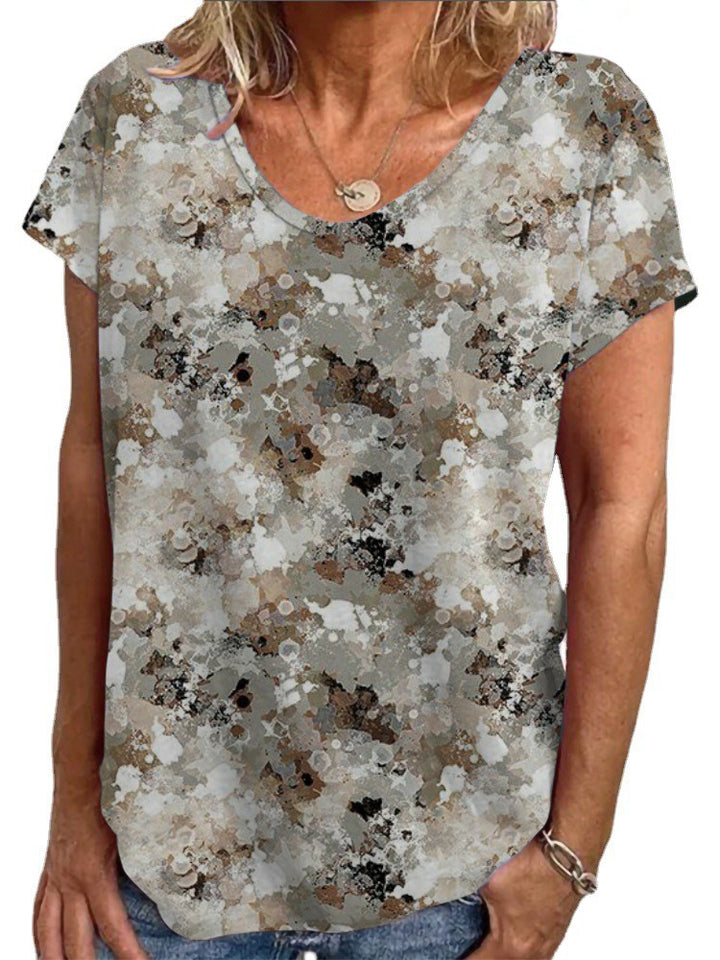 Ladies Loose Blouse with Colorful Paisley Pattern Mune Fashion