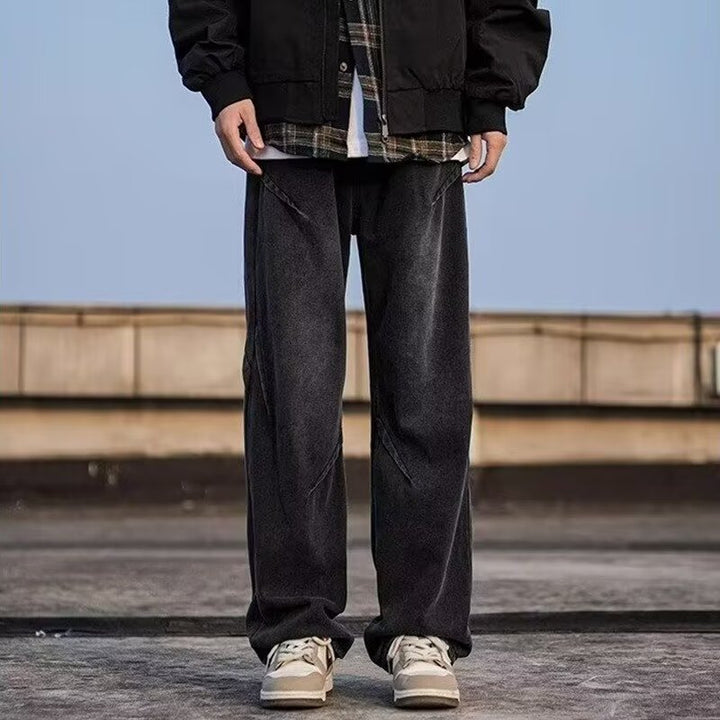 Men's Fashion Wide-Legged Jeans Mune Fashion