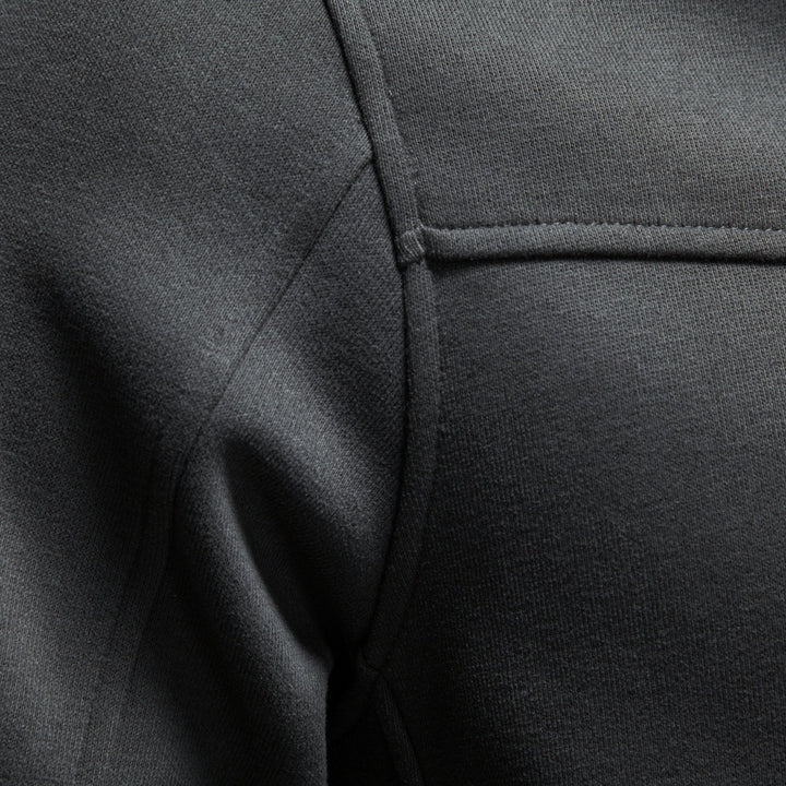 Men's High Collar Sweatshirt with Half Zip and Thermal Fleece Lining Mune Fashion