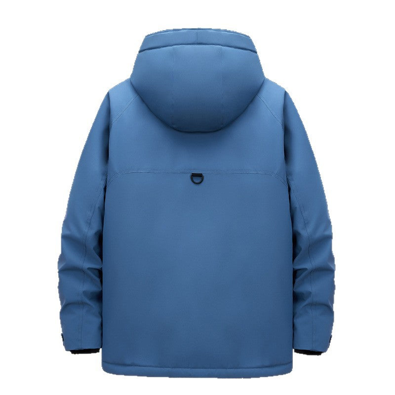 Men's Technical Parka with Waterproof Softshell Outer Shell and Quilted Thermal Insulation Mune Fashion