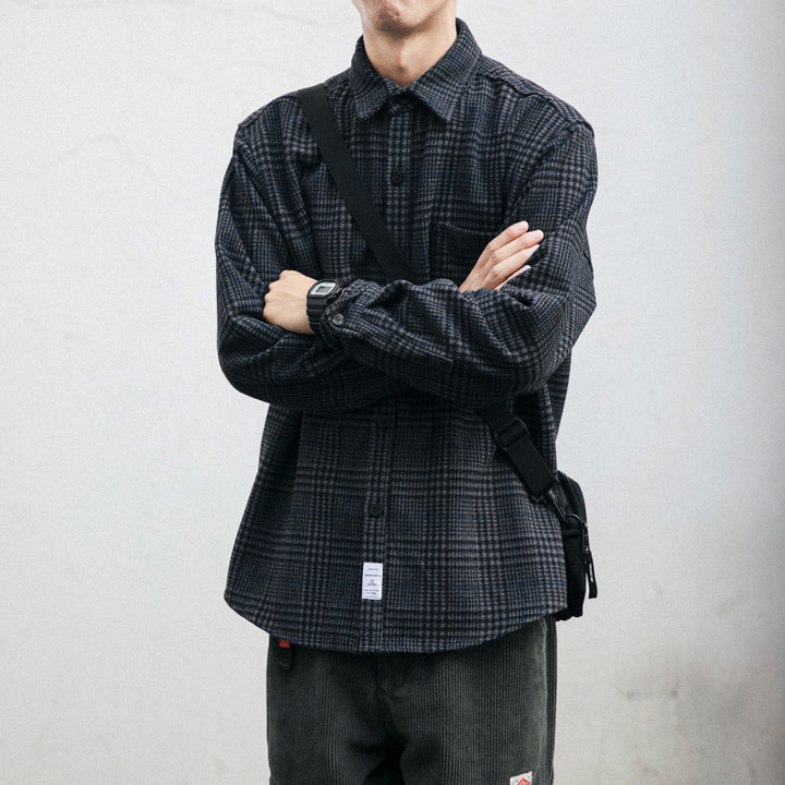 Men's Casual Check Shirt Mune Fashion