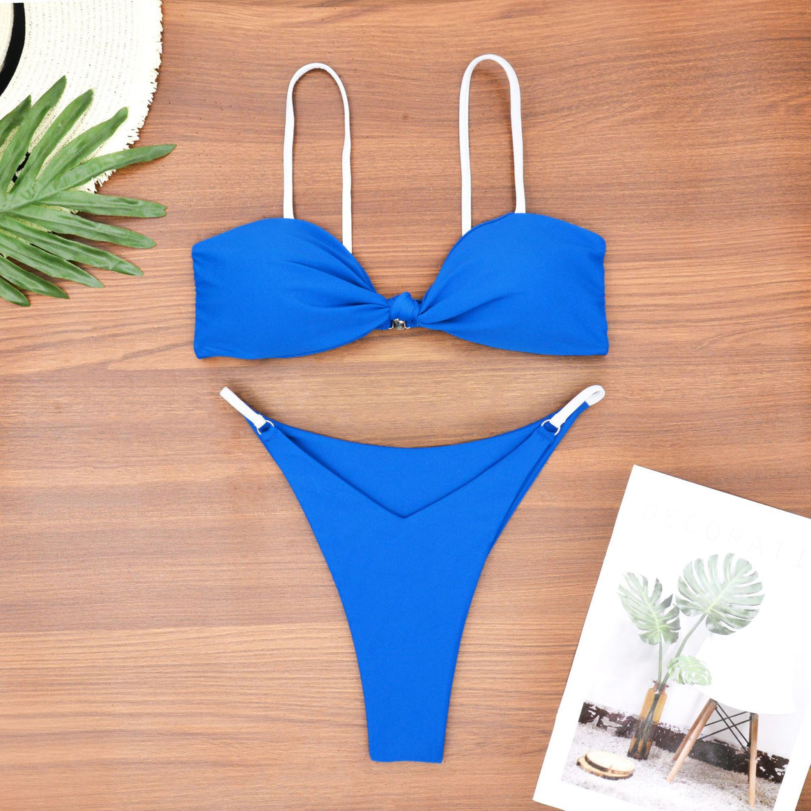 Women's bandeau bikini with trendy knot design and skin-friendly material Mune Fashion