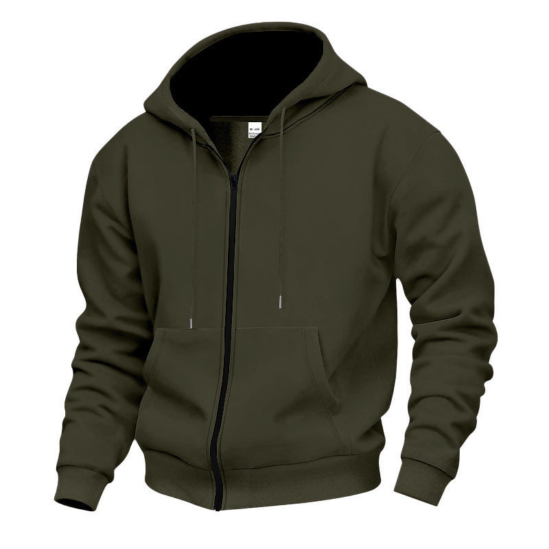 Men's hooded jacket with full zip and concealed zip pockets Mune Fashion