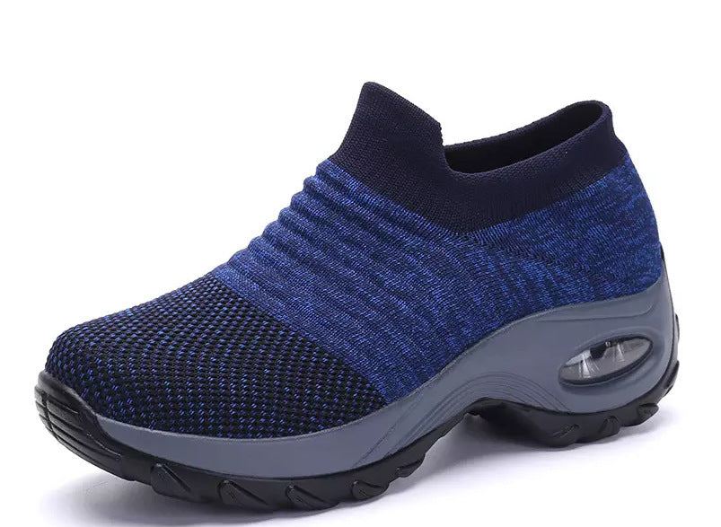 Women's knitted slip-on sports sneaker with air-cushioned midsole Mune Fashion