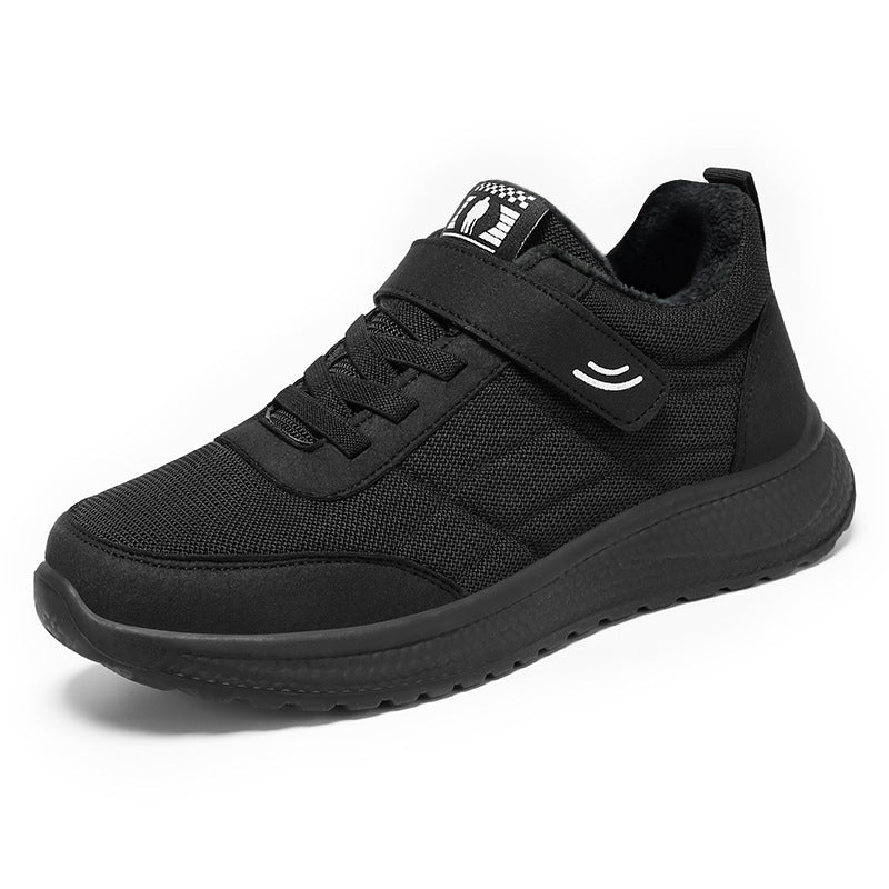 Women’s non-fleece comfort walking sneaker with low shaft, Velcro closure, and shock-absorbing EVA cushioning Mune Fashion