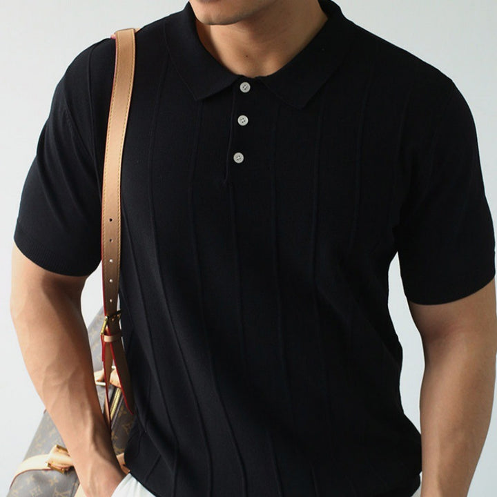 Men's Short Sleeve Polo Shirt with Structure Mune Fashion