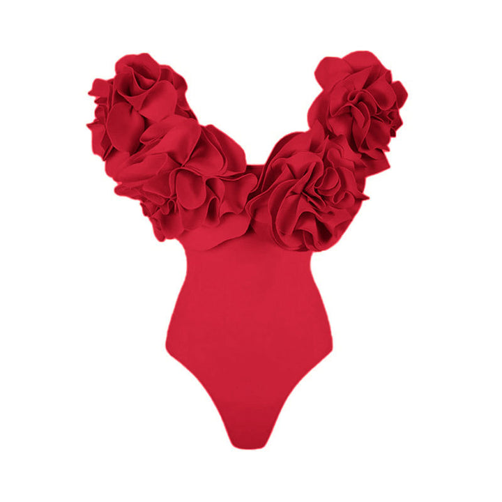 Women’s One-Piece Swimsuit with Voluminous Ruffles Mune Fashion