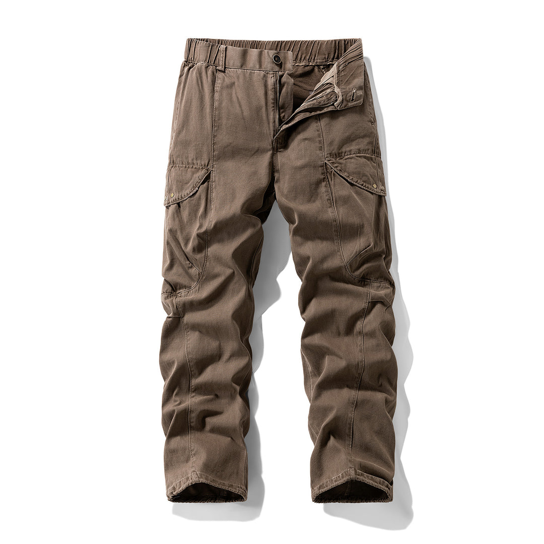 Herren Cargo-Hose im Utility-Look mit elastischem Bund und Knieabnähern Mune Fashion