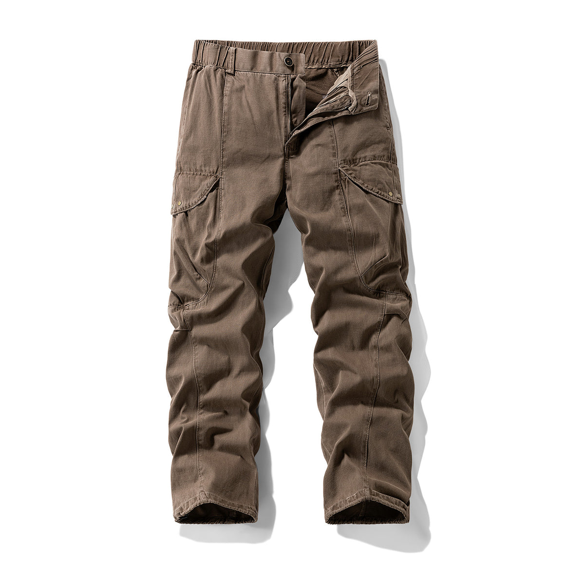 Herren Cargo-Hose im Utility-Look mit elastischem Bund und Knieabnähern Mune Fashion