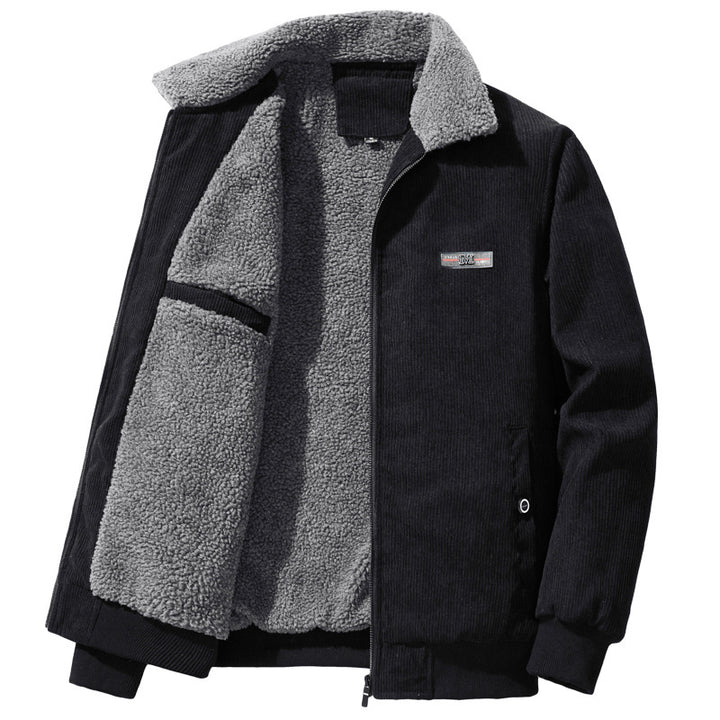 Men's cozy and stylish cord jacket with fleece lining Mune Fashion