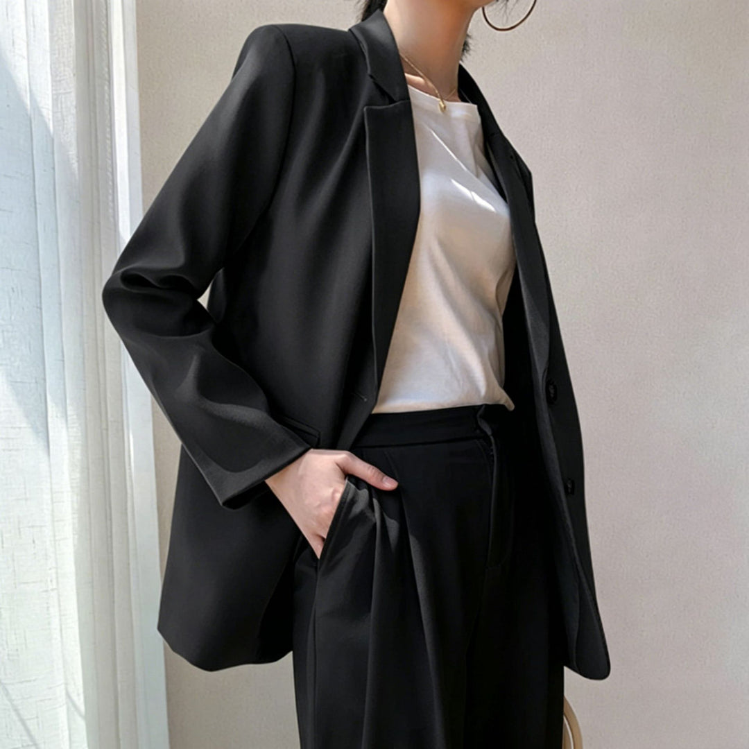 Women's Elegant Oversized Blazer with High-Quality Details Mune Fashion