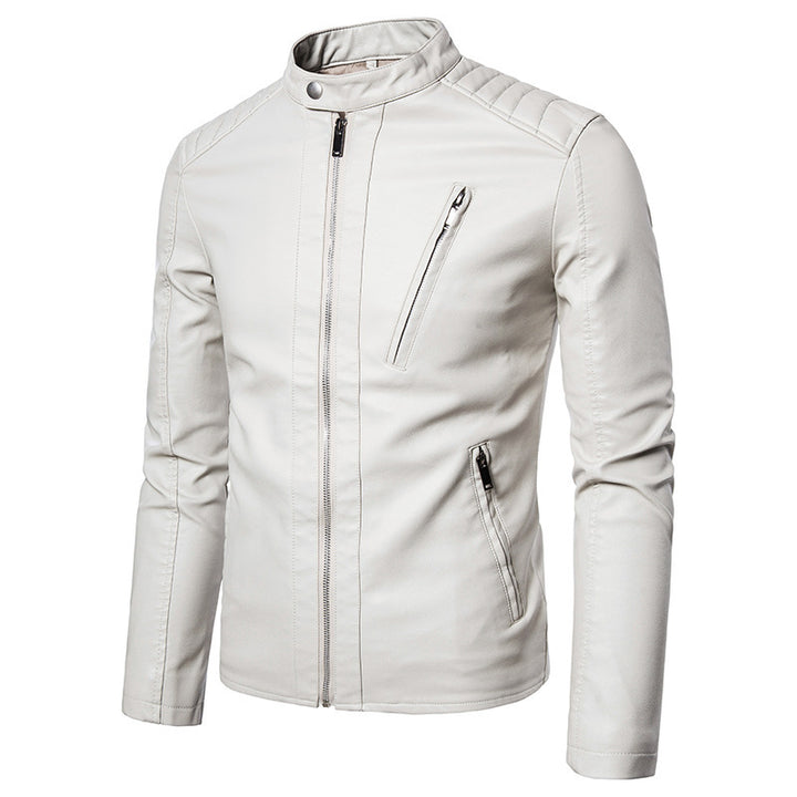 Men's Fashion Biker Jacket with Quilted Details Mune Fashion