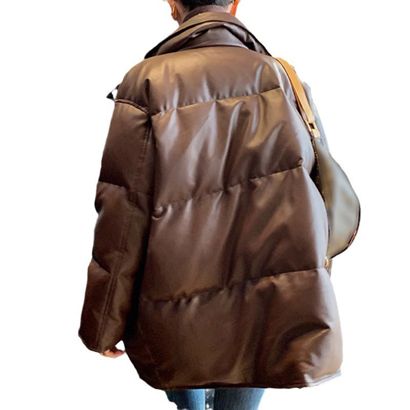 Women's Fashion Quilted Jacket with High Collar Mune Fashion 1789269028