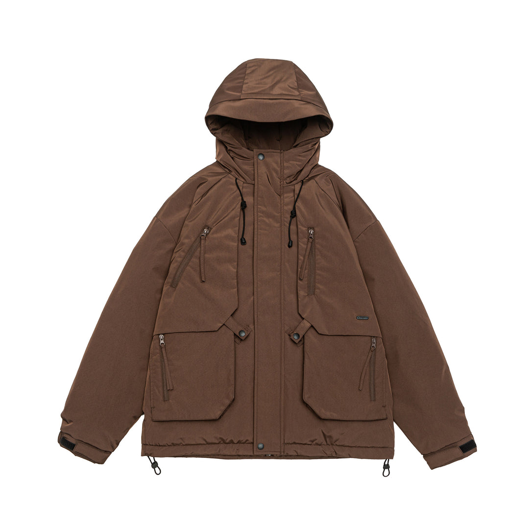 Men's Technical Winter Parka with Hood and Multifunctional Pockets Mune Fashion