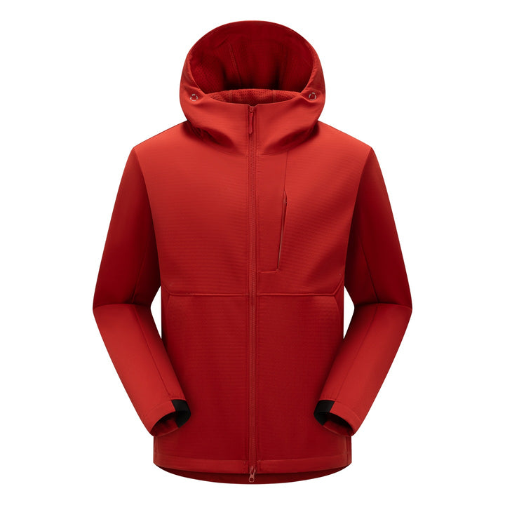 Men's softshell functional jacket with insulation, hood & two-way zipper Mune Fashion