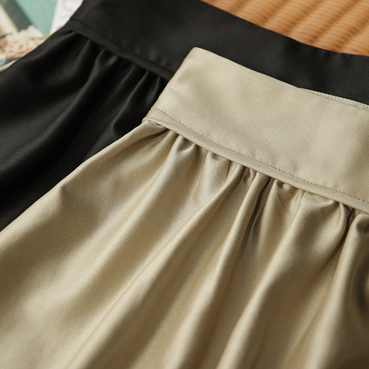 Ladies Elegant Maxi Skirt made of Flowing Fabric Mune Fashion