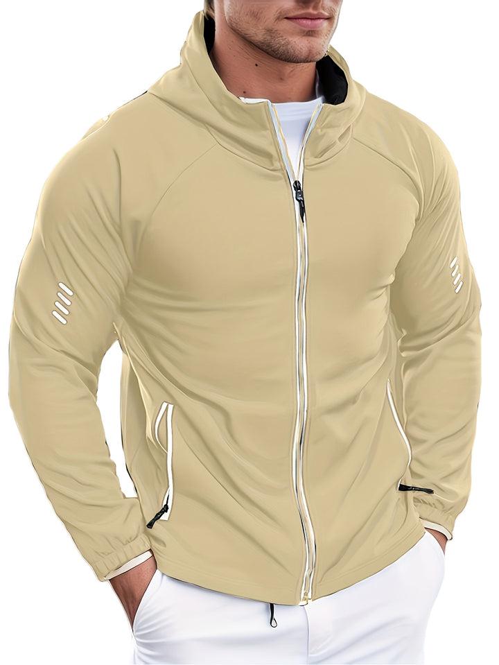 Men's sporty transitional jacket with zippered pockets Mune Fashion