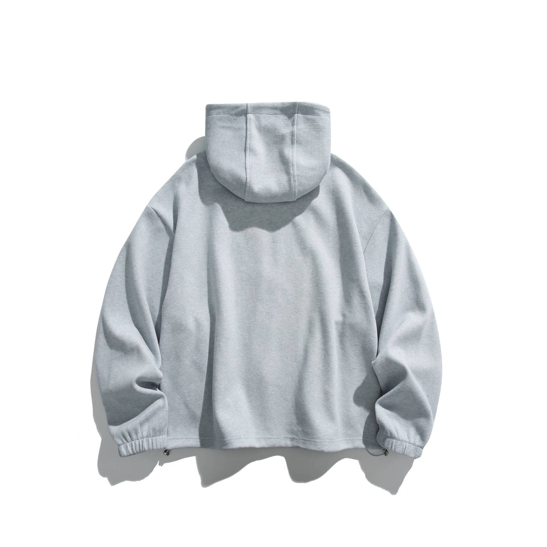 Unisex Lightweight Zip Hoodie Jacket with Zipper Pockets and Adjustable Hem Mune Fashion