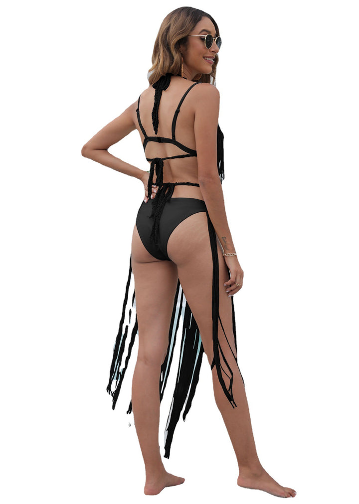 Women’s Crochet Beach Dress with Fringes Mune Fashion