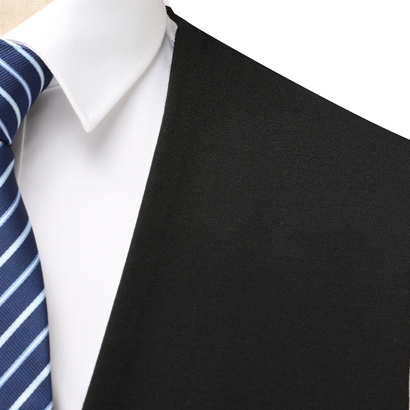 Men's Elegant Slim-Fit Suit Vest with V-Neck and Flap Pockets Mune Fashion