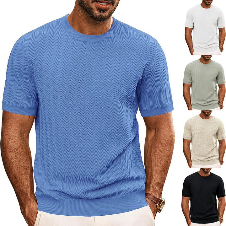 Men's structured round neck T-shirt Mune Fashion