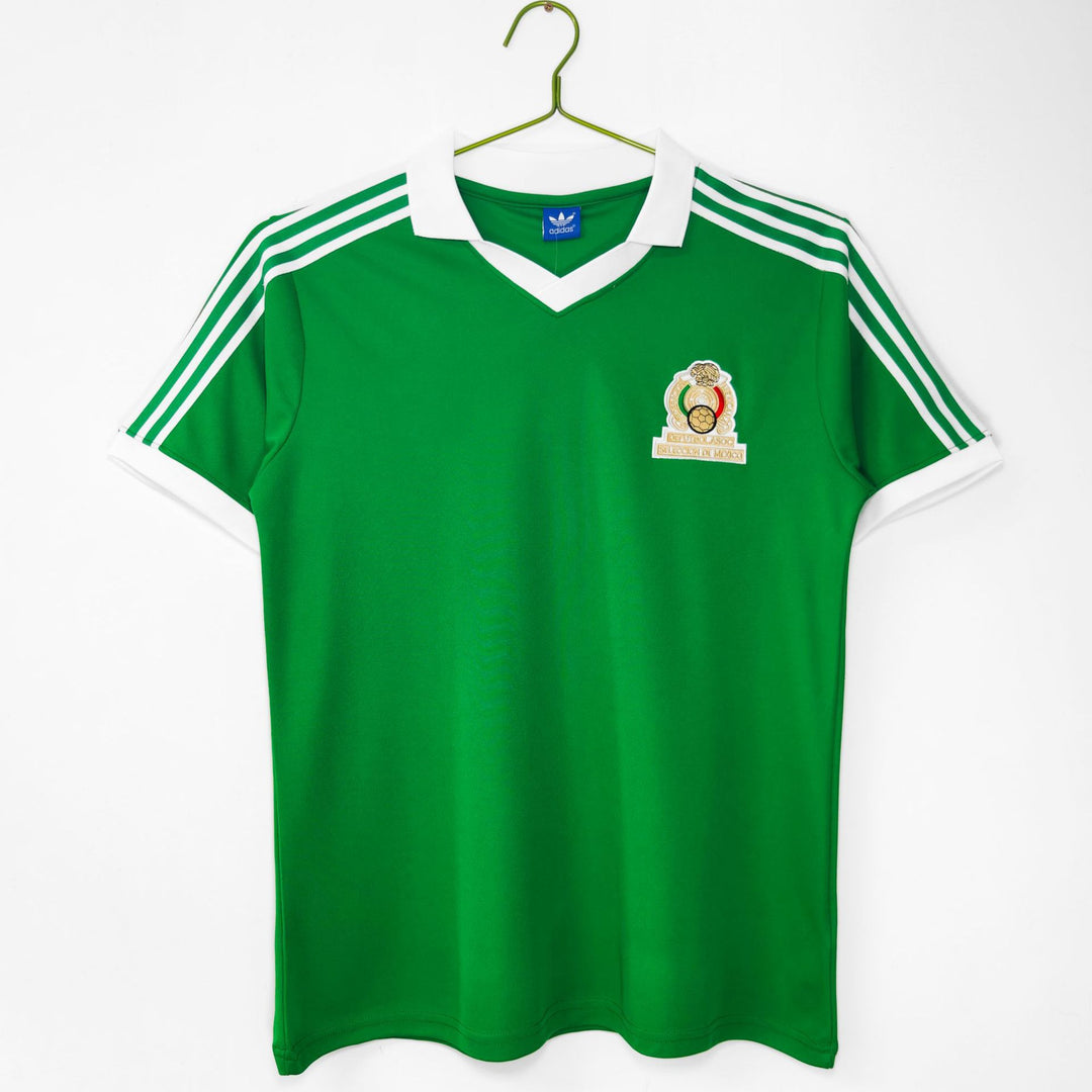 Unisex nan vintage-inspired football shirt with polo collar and large-scale Aztec motif Mune Fashion
