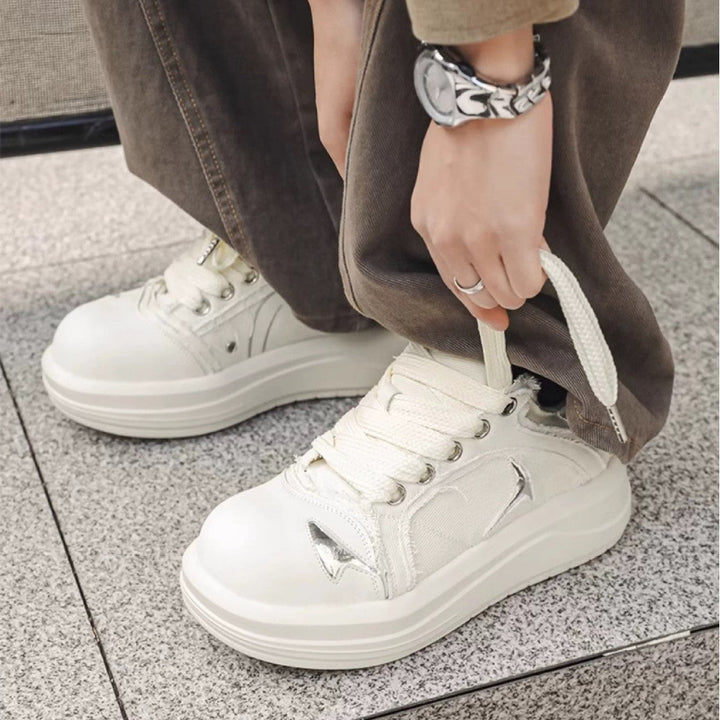 Women High-Quality Sneakers with Innovative Lacing Details and Comfortable Cushioning Mune Fashion