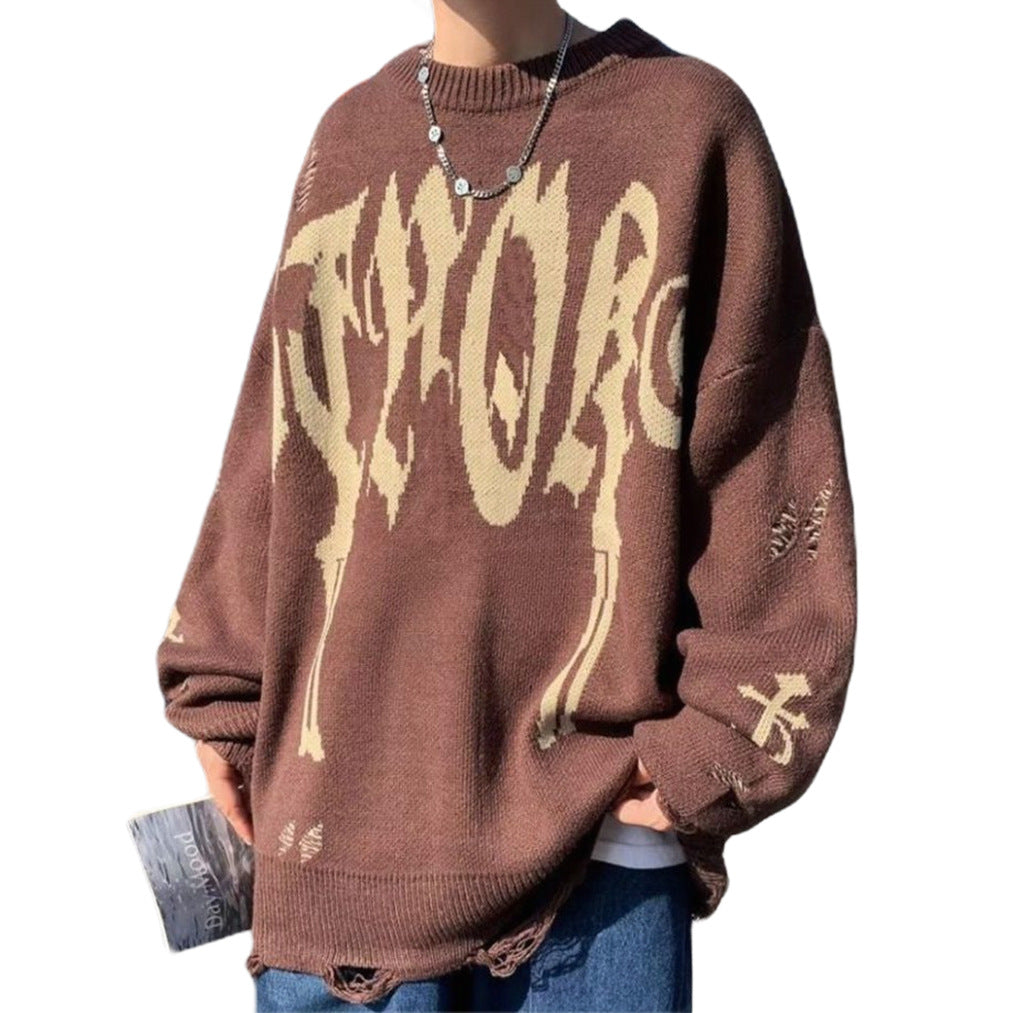 Women's Oversized Round Neck Sweater Mune Fashion