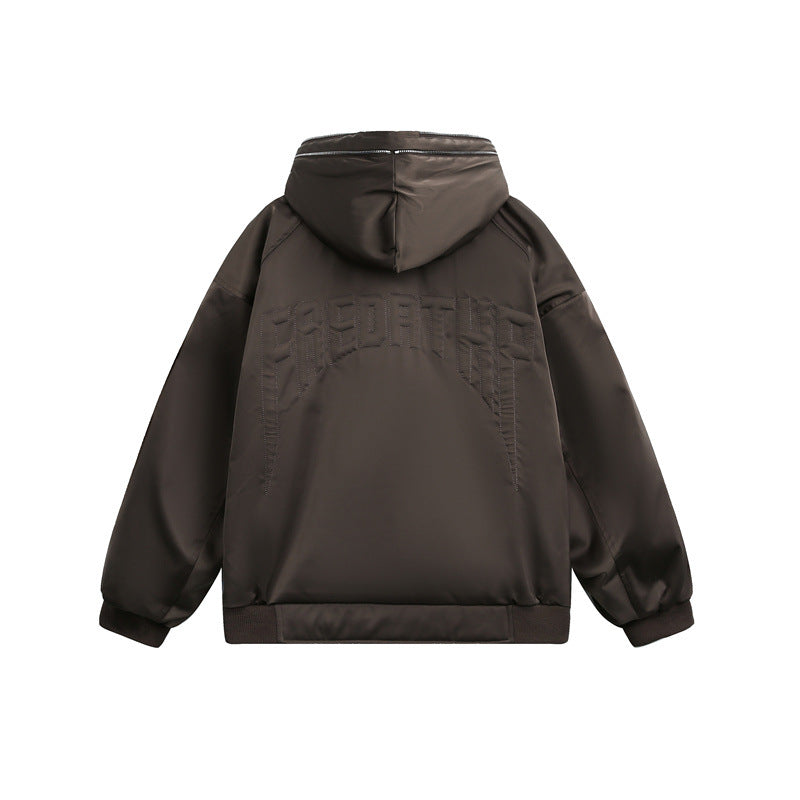 Men's Padded Hooded Bomber Jacket with Thermal Lining Mune Fashion