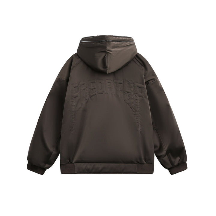 Men's Padded Hooded Bomber Jacket with Thermal Lining Mune Fashion