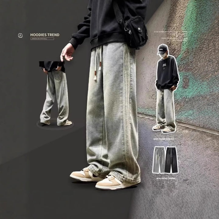 Men's loose-cut jeans with side seams Mune Fashion