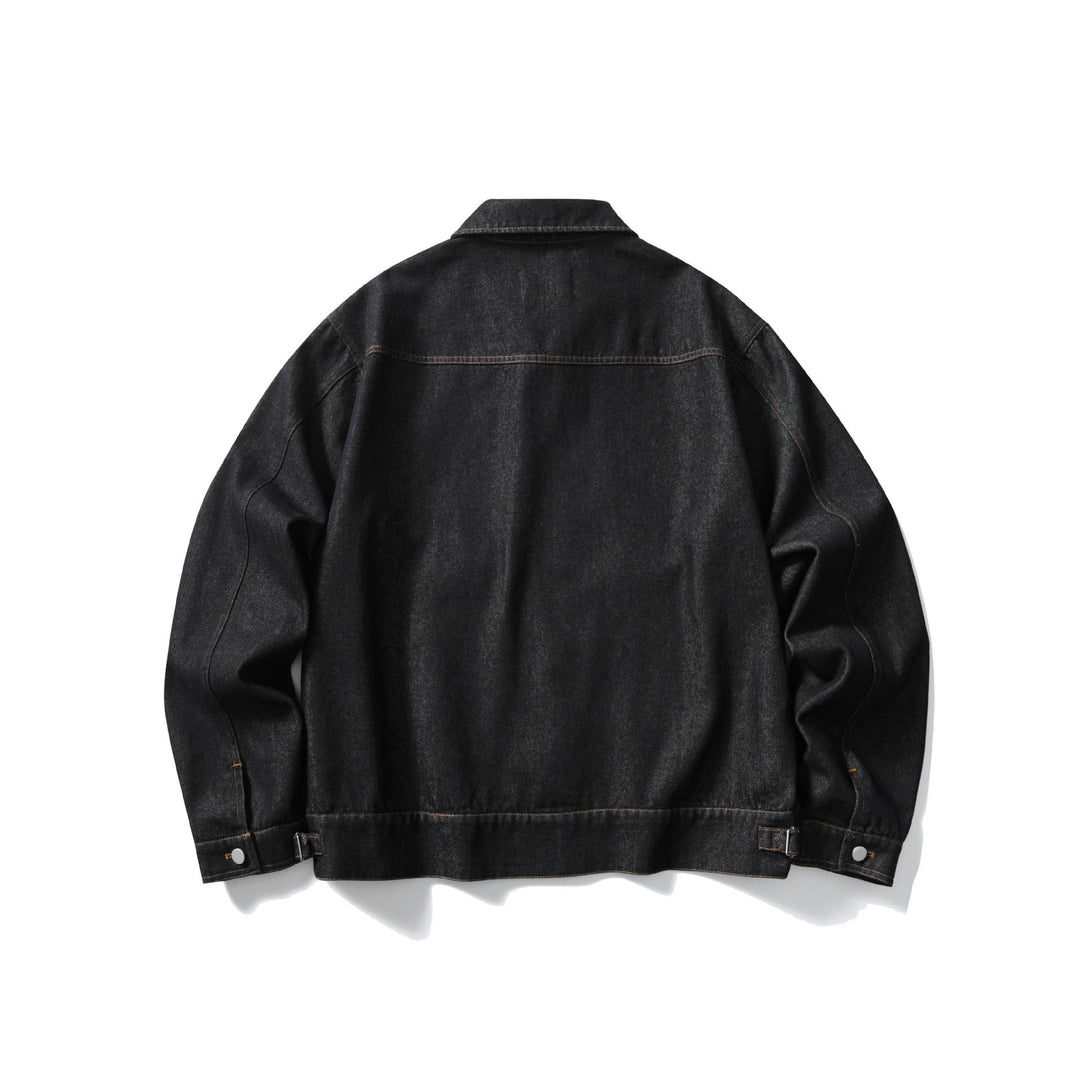 Unisex Boxy Jeans Jacket with Continuous Zip and Workwear Pockets Mune Fashion
