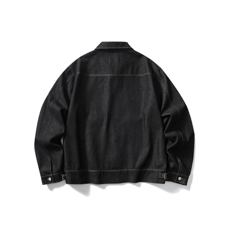 Unisex Boxy Jeans Jacket with Continuous Zip and Workwear Pockets Mune Fashion