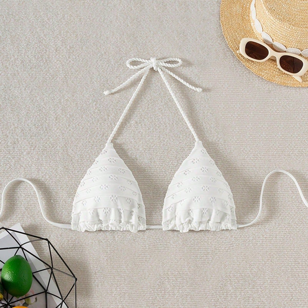 Women Triangle Bikini with playful ruffle details Mune Fashion