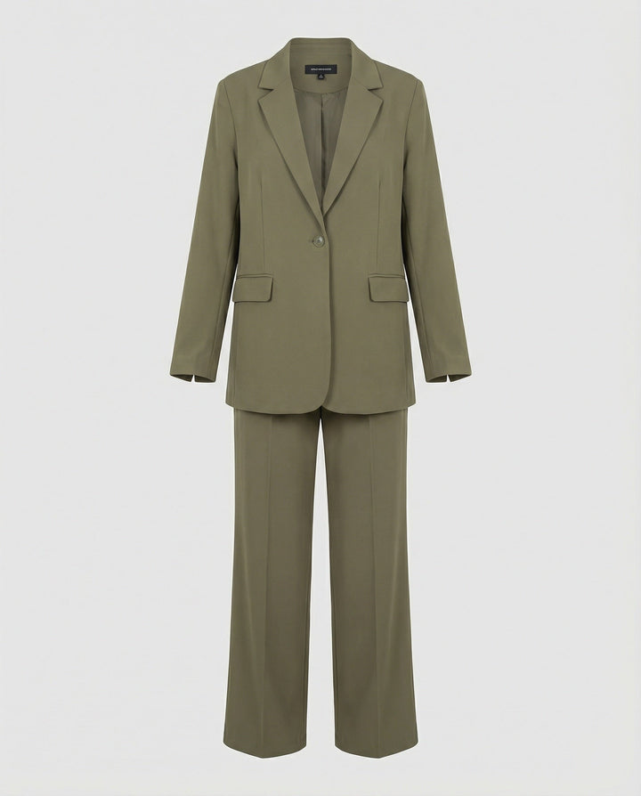 Women's elegant suit set with wide leg pants and modern blazer Mune Fashion