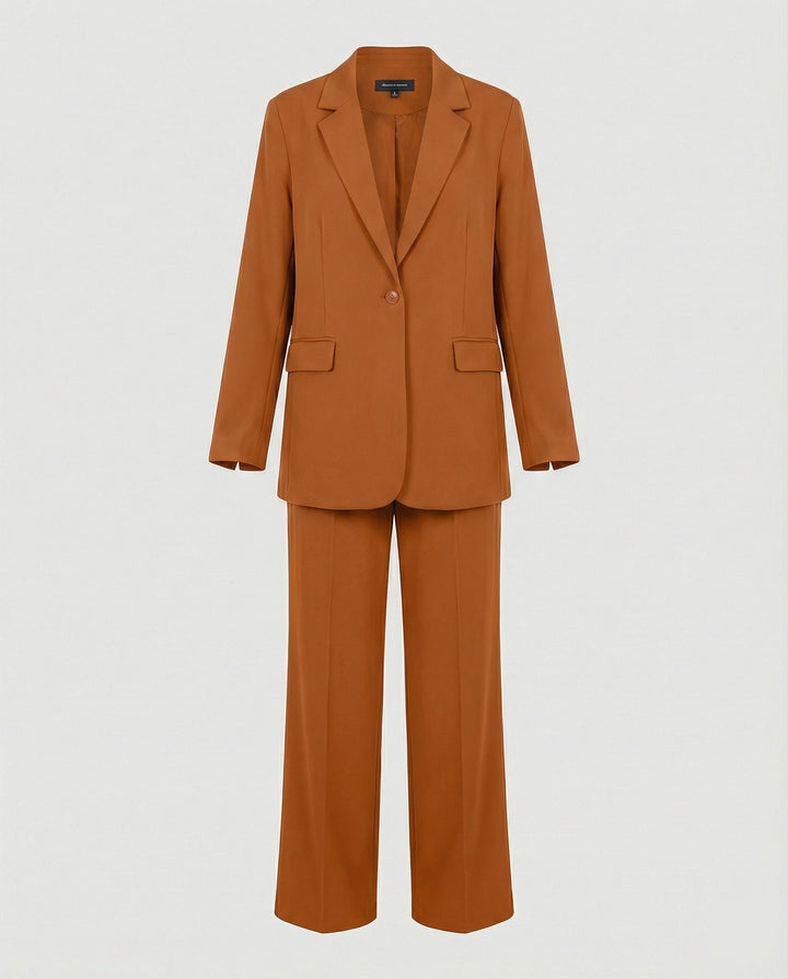 Women's elegant suit set with wide leg pants and modern blazer Mune Fashion