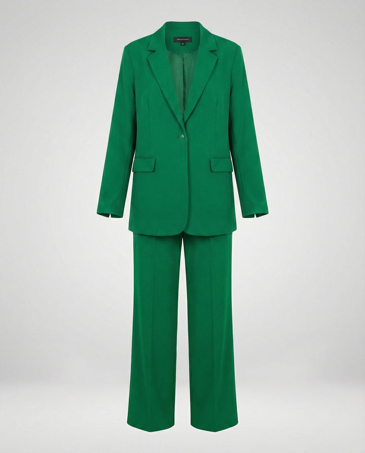 Women's elegant suit set with wide leg pants and modern blazer Mune Fashion