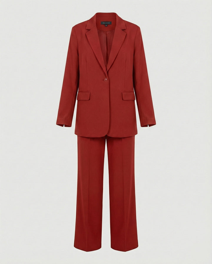 Women's elegant suit set with wide leg pants and modern blazer Mune Fashion
