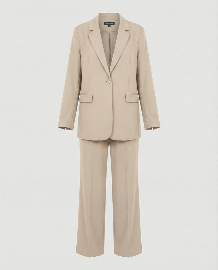 Women's elegant suit set with wide leg pants and modern blazer Mune Fashion