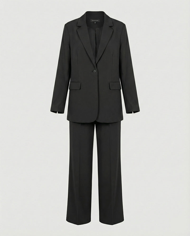 Women's elegant suit set with wide leg pants and modern blazer Mune Fashion